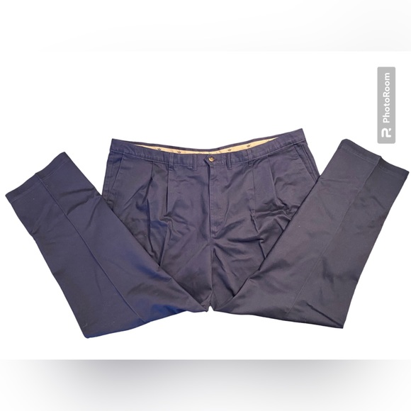 NWT Dockers Men’s Blue Khakis pleated 100% Cotton size 52 x‎ 32